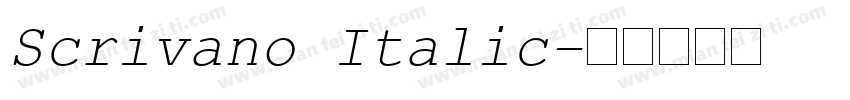 Scrivano Italic字体转换